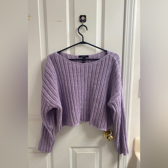 Forever 21 cropped sweater, mauve color - Picture 1 of 7